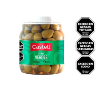 CASTELL aceituna verde 0 x900g