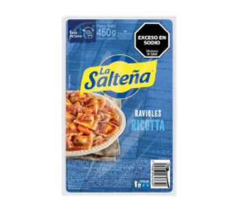 LA SALTEÑA ravioles ricota x450g