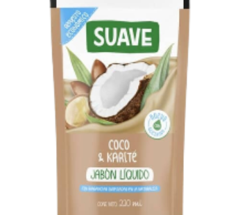 SUAVE tocador liquido coco y karite x220cc