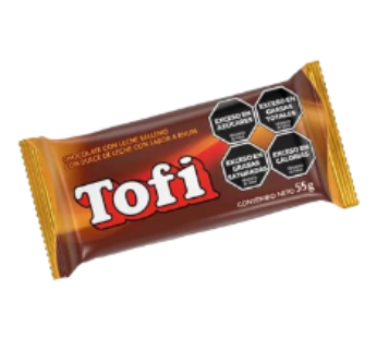 TOFI chocolate leche x55g