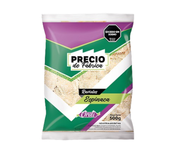 PRECIO DE FABRICA ravioles espinaca x450g
