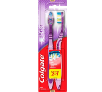 COLGATE cepillo dental zig zag suave x2Un.