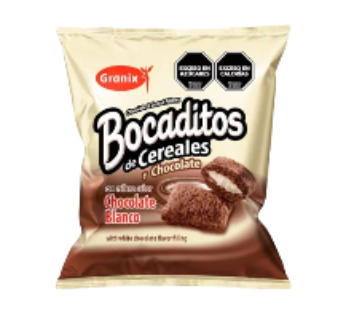 GRANIX bocadito cereal chocolate blanco x180g