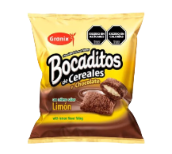 GRANIX bocadito cereal chocolate relleno limon x180g