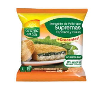 GRANJA SOL supremas espinaca queso x400g