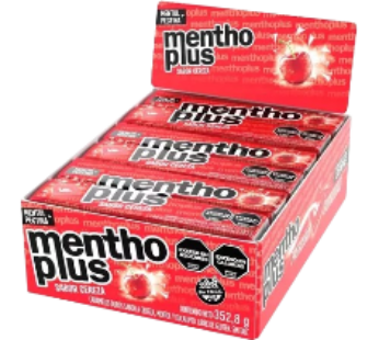 MENTHOPLUS pastillas cereza sin tacc x12Un.