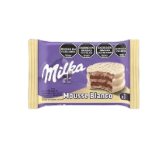 MILKA alfajor triple mousse blanco x55g