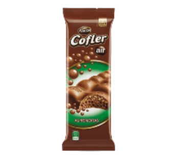 COFLER chocolate leche aireado almendras x55g