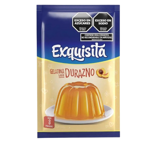 EXQUISITA gelatina durazno x50g