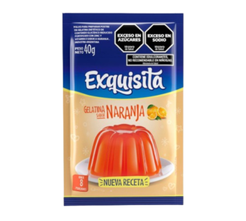 EXQUISITA gelatina naranja x40g