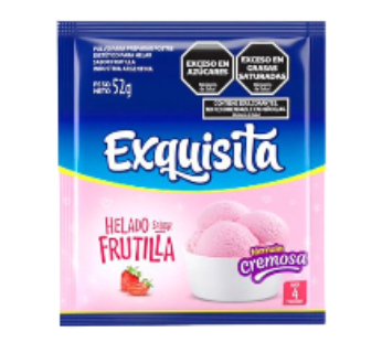 EXQUISITA helado frutilla x52g