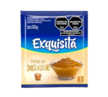 EXQUISITA postre dulce de leche x80g