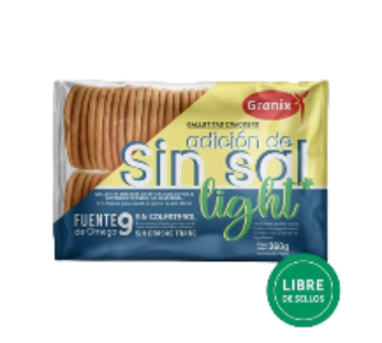 GRANIX galletita marinera sin sal light x360g