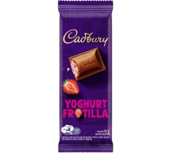 CADBURY chocolate yogur/frutilla x80g