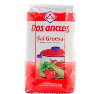 DOS ANCLAS sal gruesa paquete x1Kg