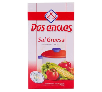 DOS ANCLAS sal gruesa estuche x500g