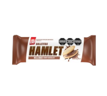 HAMLET galletita rellena vainilla chocolate x152g