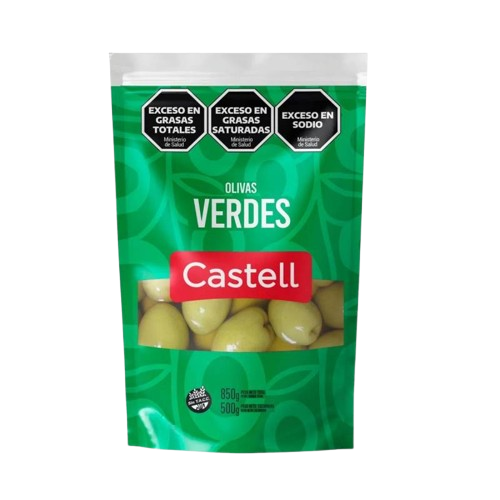 CASTELL aceituna verde x500g