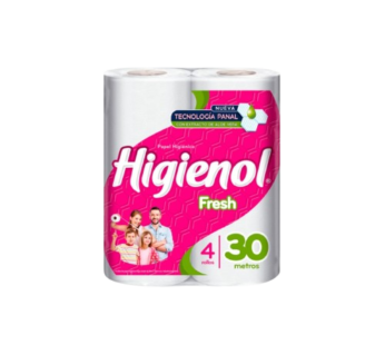 HIGIENOL papel higienico export fresh h/s 30m x4Un.