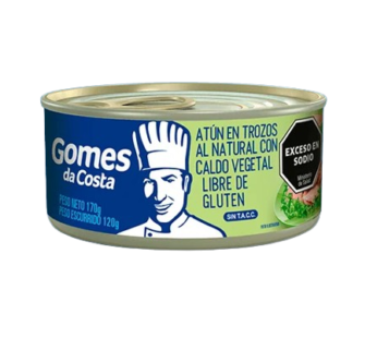 GOMES DA COSTA atun trozos al natural x170g
