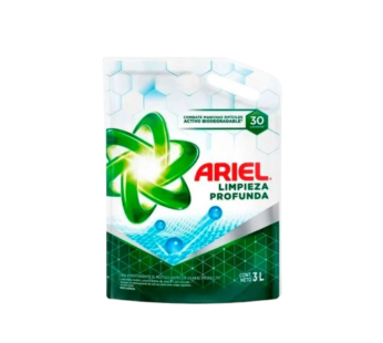ARIEL jabon liquido limpieza profunda x3Lt