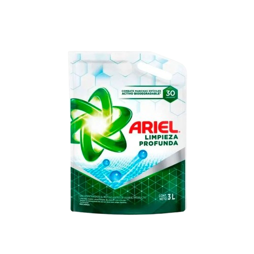 ARIEL jabon liquido limpieza profunda x3Lt