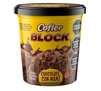 COFLER helado block chocolate mani x250g