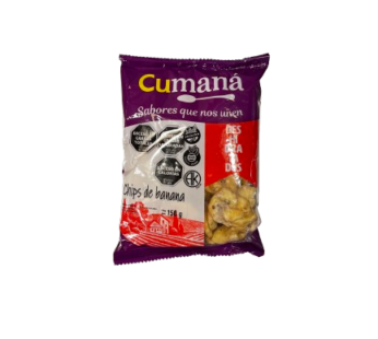 CUMANA banana chips x150g