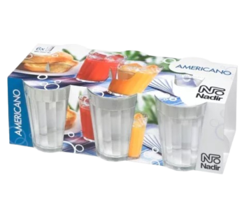 NADIR AMERICANO vasos 300ml x6Un.