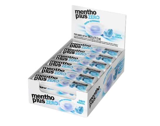 MENTHOPLUS pastilla mentol zero sin tacc x12Un.