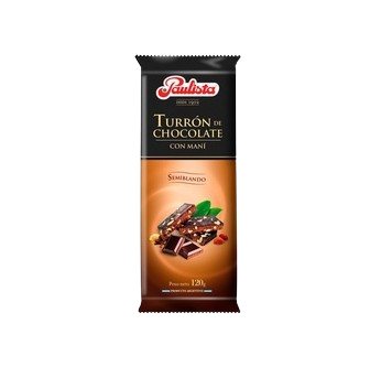 PAULISTA turron mani con chocolate x120g