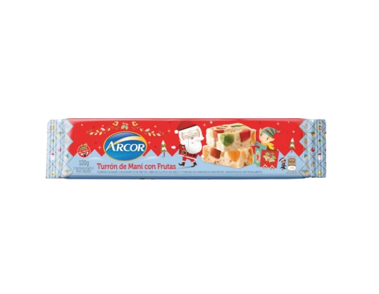 ARCOR turron mani con frutas x120g