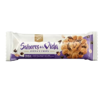 GAONA galletitas avena con chips x160g