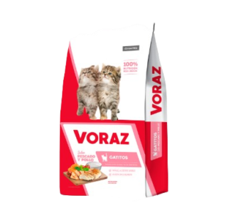 VORAZ gatito pescado/pollo x15Kg