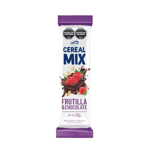 ARCOR cereal mix frutilla chocolate x26g
