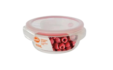 MAKE contenedor vidrio redondo x950cc