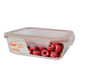 MAKE contenedor vidrio rectangular x1050cc