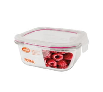 MAKE contenedor vidrio cuadrado x800cc