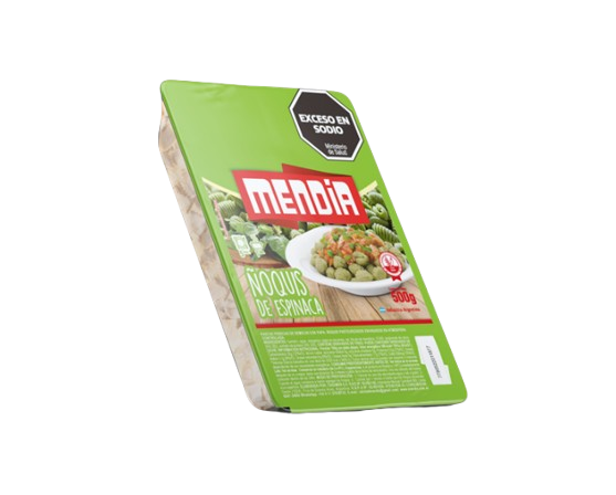MENDIA ñoquis espinaca x500g