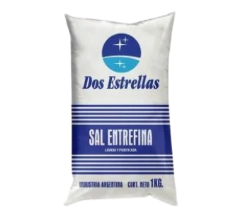 DOS ESTRELLAS sal entrefina x1Kg