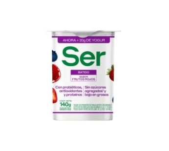 SER yogur batido frutos rojos probioticos x140g