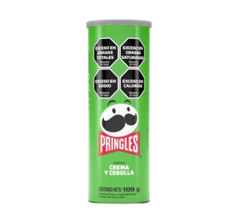 PRINGLES papas fritas crema y cebolla x109g