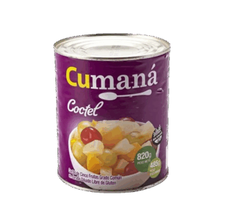 CUMANA coctel de frutas x820g