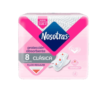 NOSOTRAS toalla femenina clasica con alas x8Un.