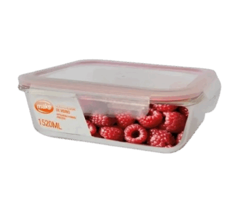 MAKE contenedor vidrio rectangular x1520cc