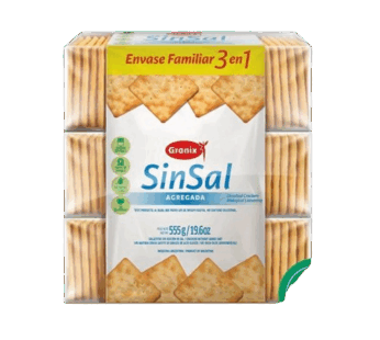 GRANIX galletita 3en1 sin sal x600g