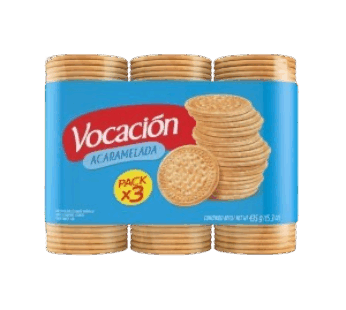 VOCACION galletitas acarameladas x450g