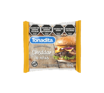 TONADITA queso feteado cheddar x8Un.