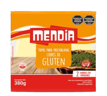 MENDIA pascualina sin gluten