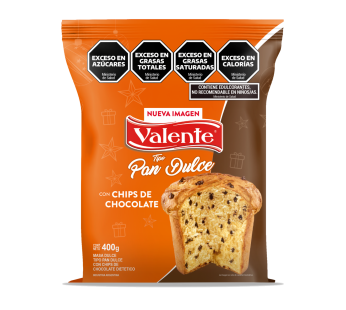 VALENTE pan dulce con chips x400g